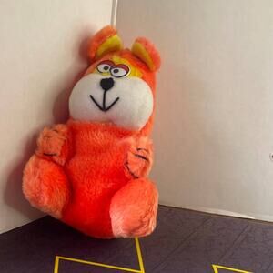 Vintage Orange Bear Nick Kouretas And Co Plush Stuffed Animal Toy Doll